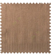 Dark chocolate brown color solid vertical texture straight stripes patterns designless surface with thick background polyester main curtain